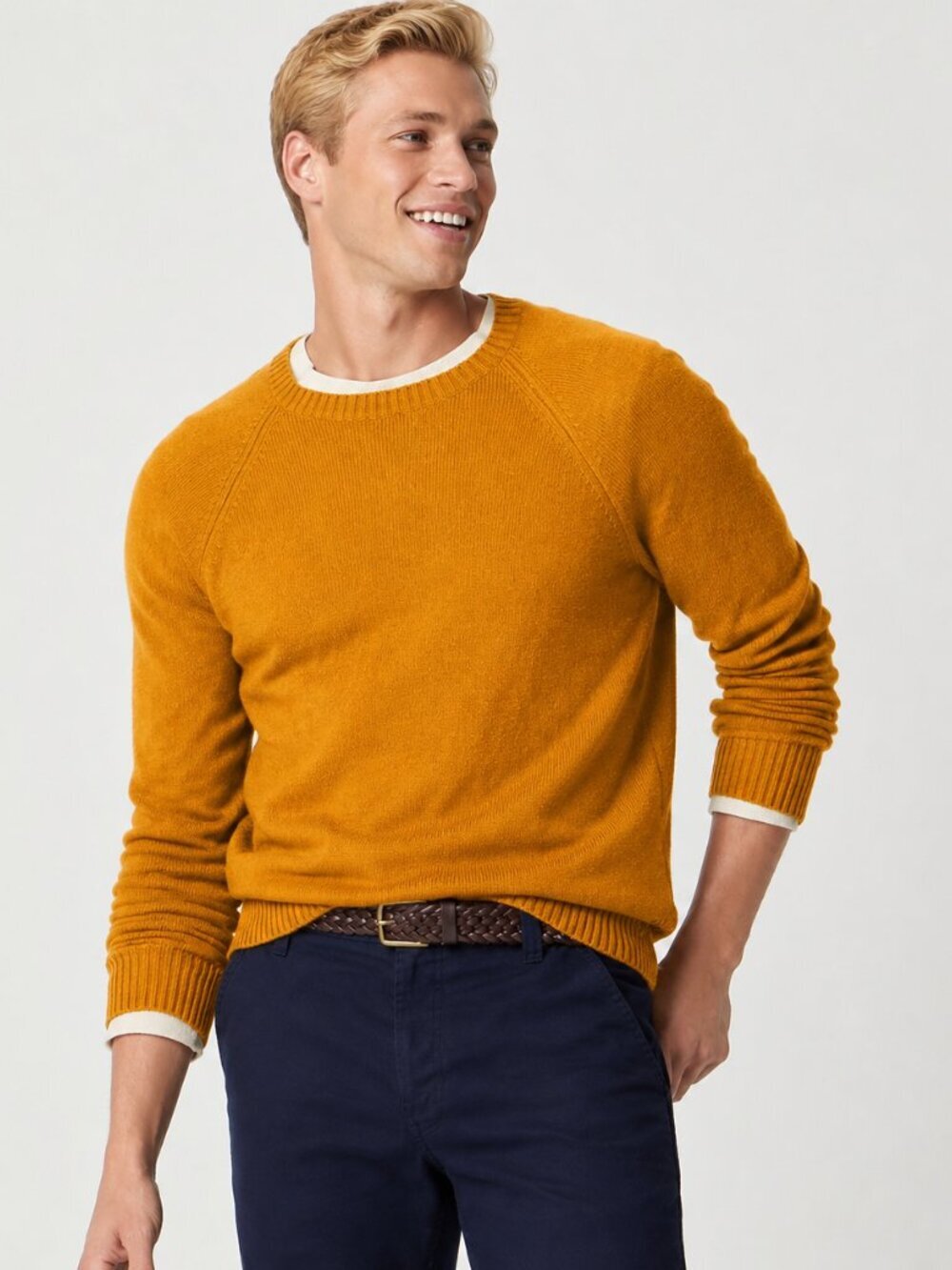 2/$30 J. Crew Crewneck Sweater Supersoft Lambswool Blend Golden Harvest #A2938